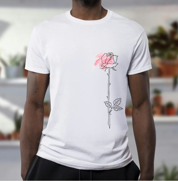Oak and Hills rose t-shirt