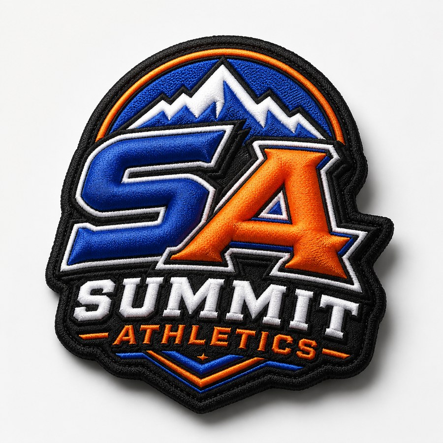 Example 3D puff embroidered athletics patch