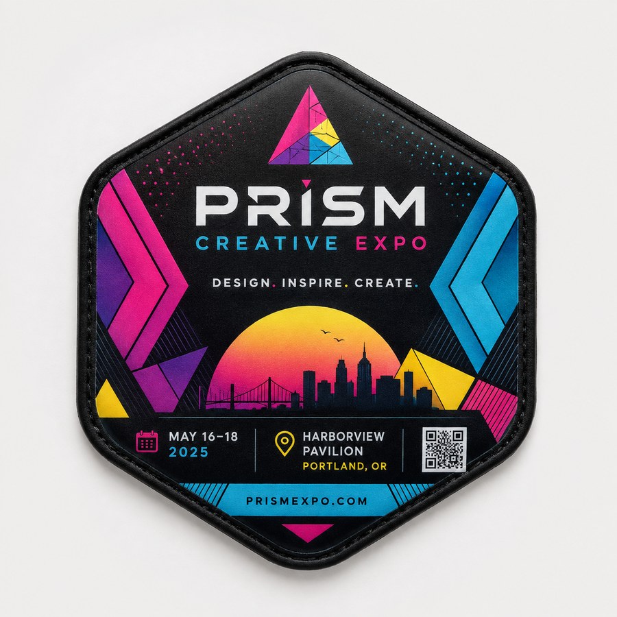 Example detailed full-colour digital badge